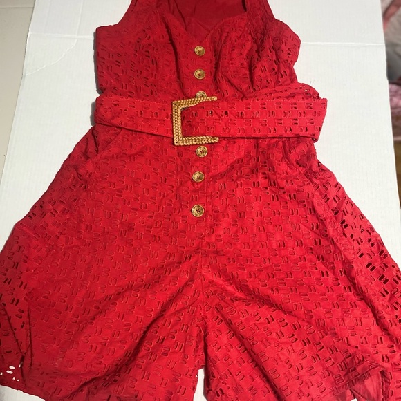 Anthropologie Red Sleeveless Sweetheart Sundress - Picture 3 of 10